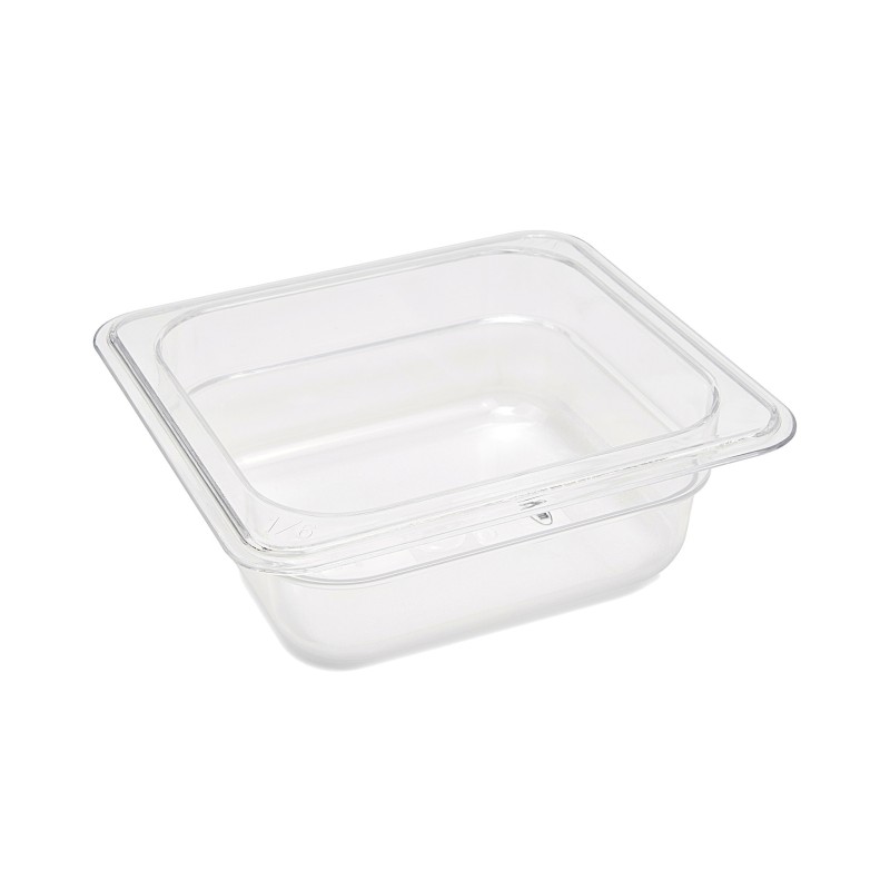 Maxima - Conteneur gastronorme - 1/6 GN - Profondeur 6,5 cm - Polycarbonate