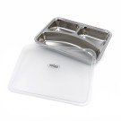 Maxima - Assiette - 3 compartiments - Acier inoxydable - Compatible lave-vaisselle