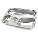 Maxima - Assiette - 3 compartiments - Acier inoxydable - Compatible lave-vaisselle