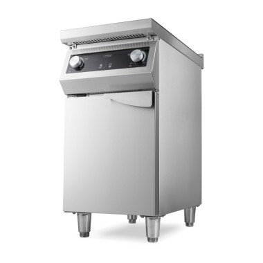 Maxima - Cuisinière - 2 brûleurs - Induction - Profondeur de 70 cm - avec support