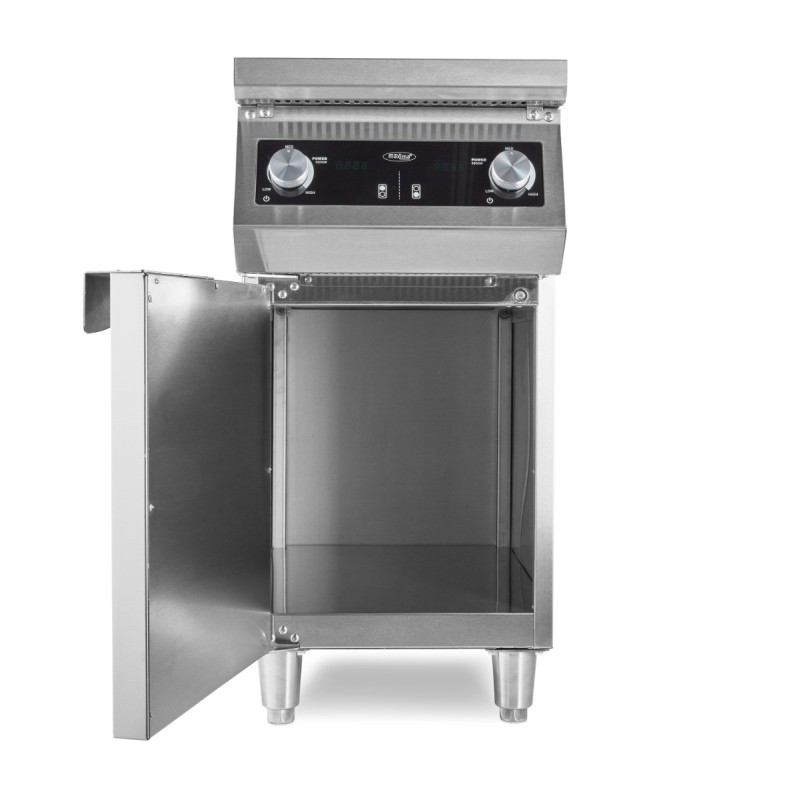 Maxima - Cuisinière - 2 brûleurs - Induction - Profondeur de 70 cm - avec support