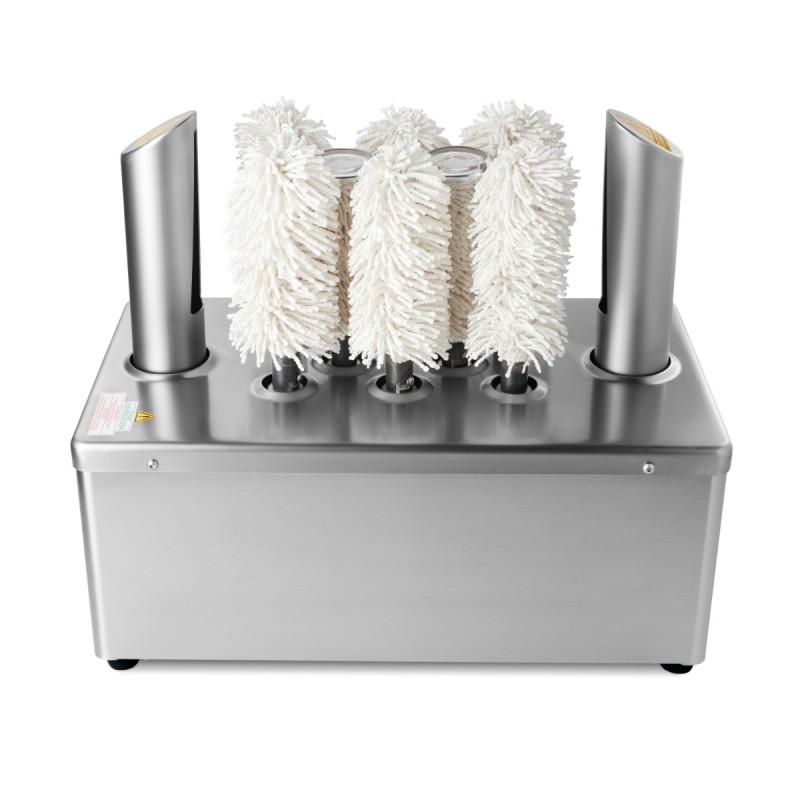 Maxima - Polisseur de verres - 8 brosses - 600 verres/heure