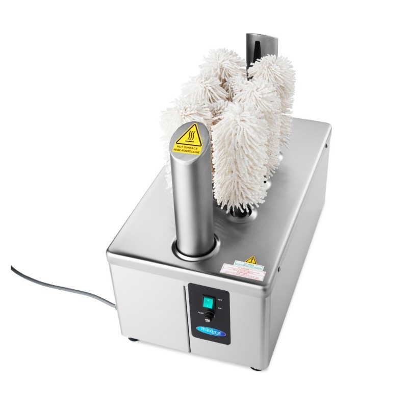 Maxima - Polisseur de verres - 8 brosses - 600 verres/heure