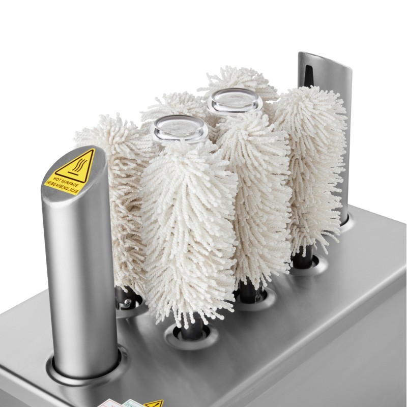 Maxima - Polisseur de verres - 8 brosses - 600 verres/heure
