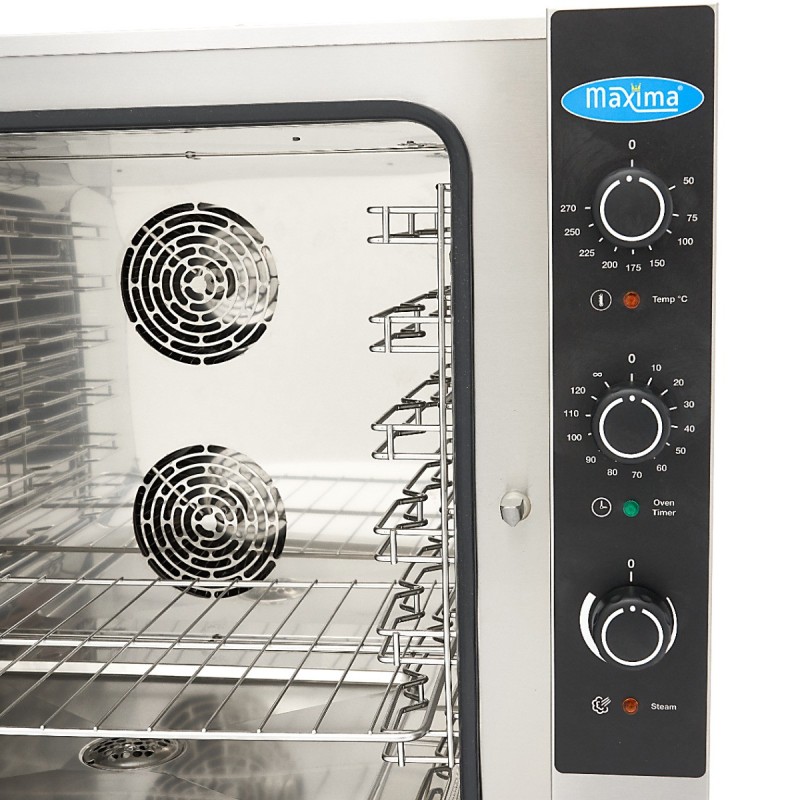 Maxima - Four à vapeur combiné - Convient pour 6 plateaux (1/1 GN / 60 x 40 cm) - Analogique - 400V
