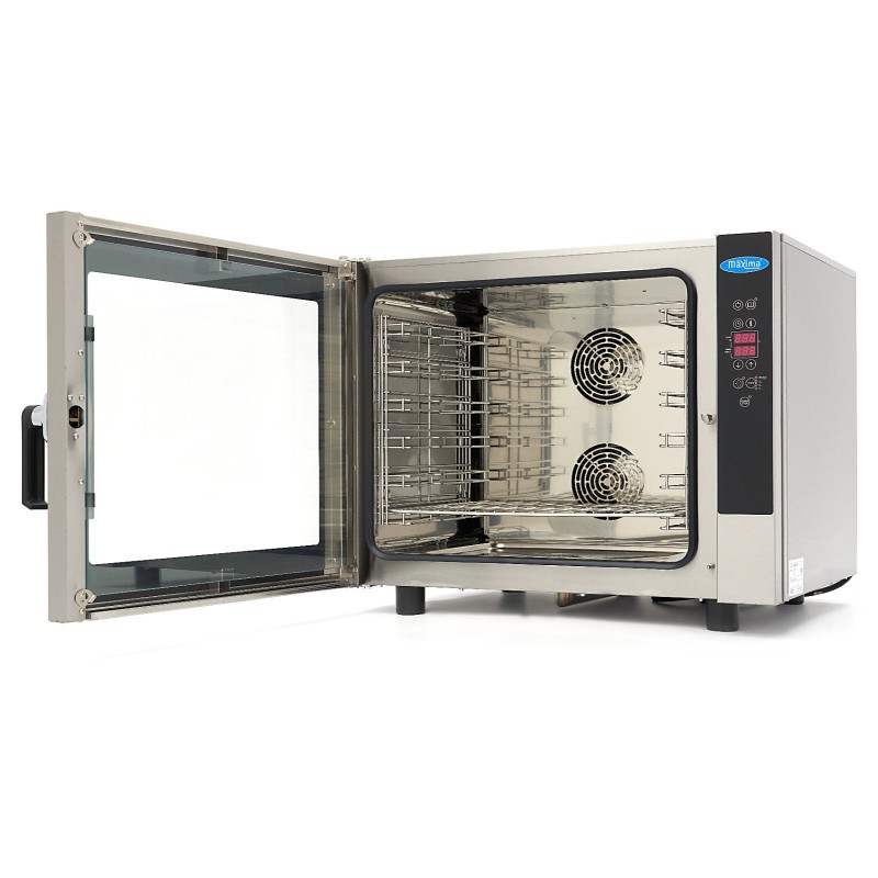 Maxima - Four mixte vapeur - Convient pour 6 plateaux (1/1 GN / 60 x 40cm) - Écran digital - 400V