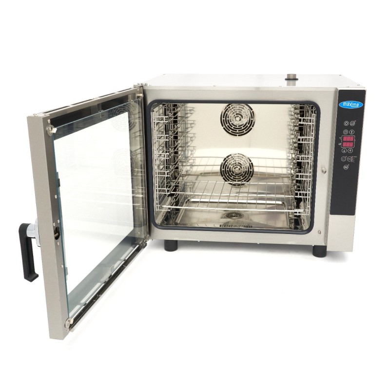 Maxima - Four mixte vapeur - Convient pour 6 plateaux (1/1 GN / 60 x 40cm) - Écran digital - 400V