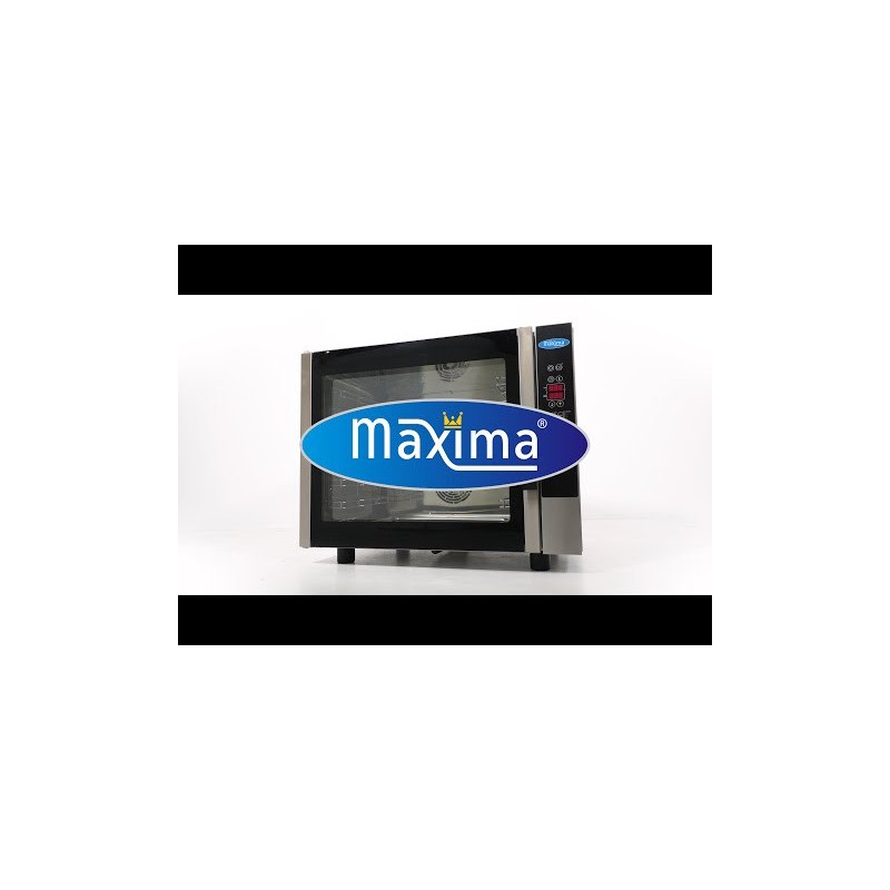 Maxima - Four mixte vapeur - Convient pour 6 plateaux (1/1 GN / 60 x 40cm) - Écran digital - 400V