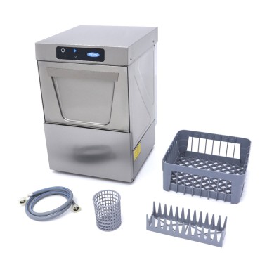 Maxima - Lave-verres - 35 x 35 cm - avec pompe de produit de rinçage - Affichage numérique - 230V