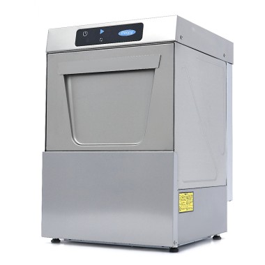 Maxima - Lave-verres - 35 x 35 cm - avec drain, doseur de rinçage et distributeur de savon - Écran digital - 230V