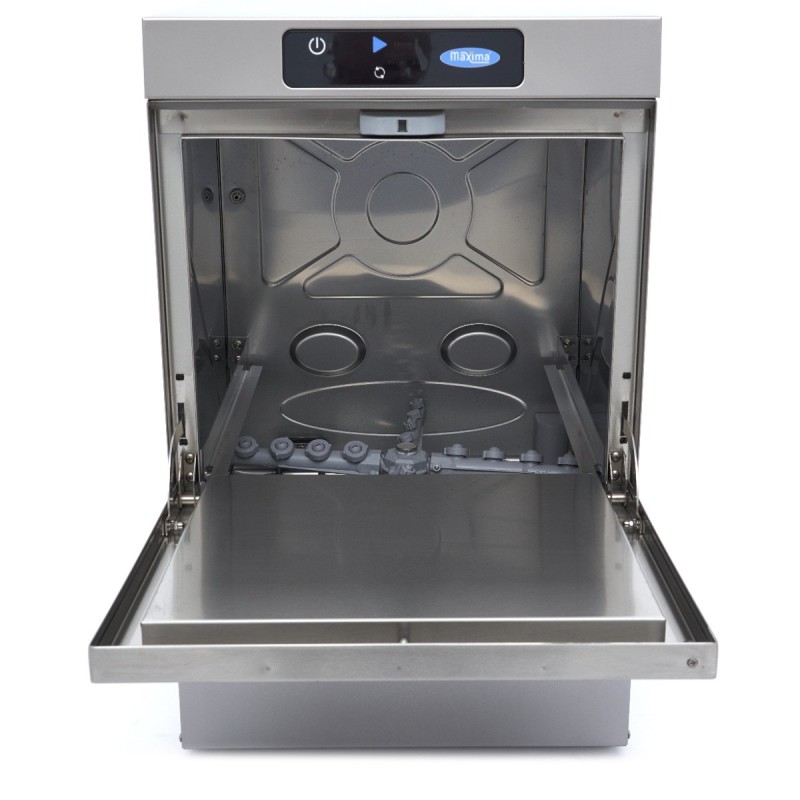 Maxima - Lave-vaisselle encastrable - 40 x 40 cm - avec vidange, distributeur de liquide de rinçage et pompe à savon - Afficha