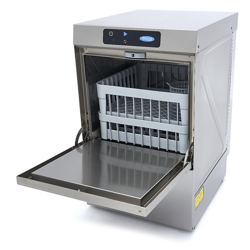 Maxima - Lave-vaisselle encastrable - 40 x 40 cm - avec vidange, distributeur de liquide de rinçage et pompe à savon - Afficha
