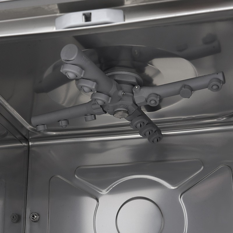 Maxima - Lave-vaisselle encastrable - 40 x 40 cm - avec vidange, distributeur de liquide de rinçage et pompe à savon - Afficha