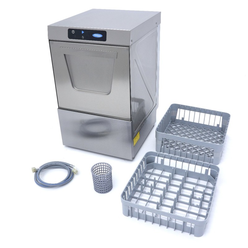 Maxima - Lave-vaisselle encastrable - 40 x 40 cm - avec vidange, distributeur de liquide de rinçage et pompe à savon - Afficha