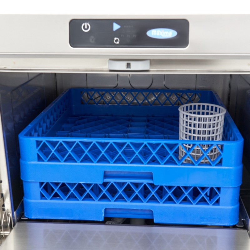 Maxima - Lave-vaisselle encastrable - 50 x 50cm - avec vidange, distributeur de liquide de rinçage et de savon - écran digital