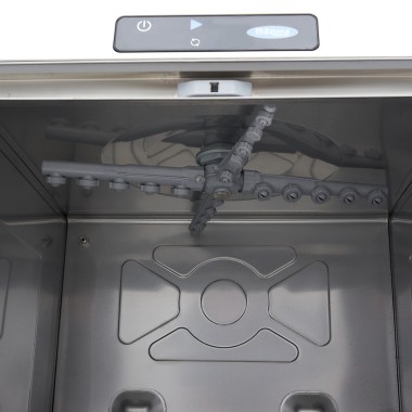 Maxima - Lave-vaisselle encastrable - 50 x 50cm - avec vidange, distributeur de liquide de rinçage et de savon - écran digital