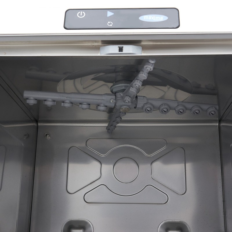 Maxima - Lave-vaisselle encastrable - 50 x 50cm - avec vidange, distributeur de liquide de rinçage et de savon - écran digital