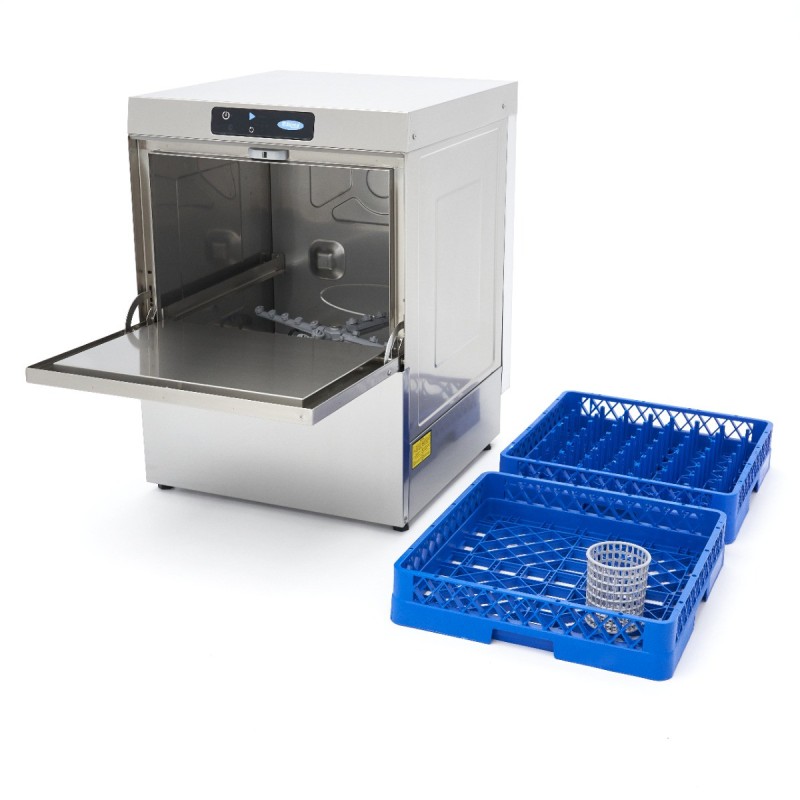 Maxima - Lave-vaisselle encastrable - 50 x 50cm - avec vidange, distributeur de liquide de rinçage et de savon - écran digital