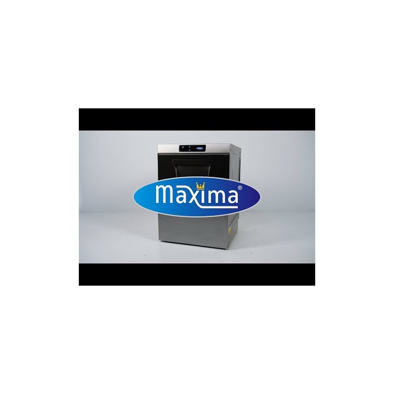 Maxima - Lave-vaisselle encastrable - 50 x 50cm - avec vidange, distributeur de liquide de rinçage et de savon - écran digital