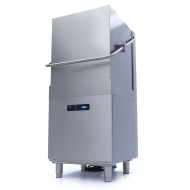 Maxima - Lave-vaisselle à convoyeur - 50 x 50 cm - Avec doseur de liquide de rinçage et de savon - Écran numérique - 400V