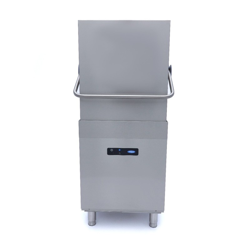 Maxima - Lave-vaisselle à convoyeur - 50 x 50 cm - Avec doseur de liquide de rinçage et de savon - Écran numérique - 400V