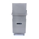 Maxima - Lave-vaisselle à convoyeur - 50 x 50 cm - Avec doseur de liquide de rinçage et de savon - Écran numérique - 400V