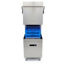Maxima - Lave-vaisselle à convoyeur - 50 x 50 cm - Avec doseur de liquide de rinçage et de savon - Écran numérique - 400V