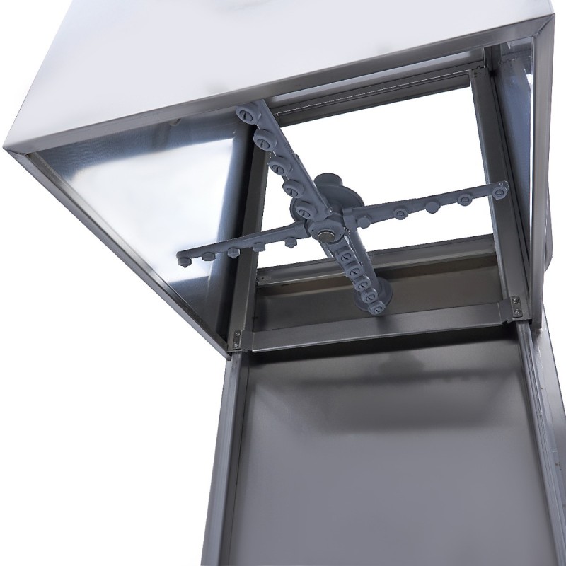 Maxima - Lave-vaisselle à convoyeur - 50 x 50 cm - Avec doseur de liquide de rinçage et de savon - Écran numérique - 400V