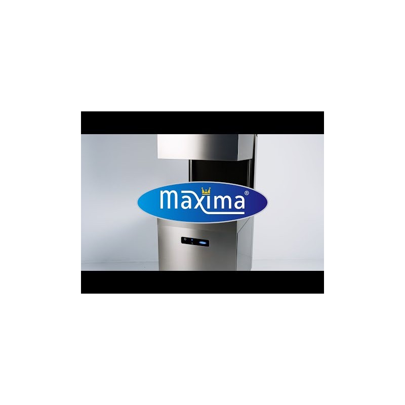 Maxima - Lave-vaisselle à convoyeur - 50 x 50 cm - Avec doseur de liquide de rinçage et de savon - Écran numérique - 400V