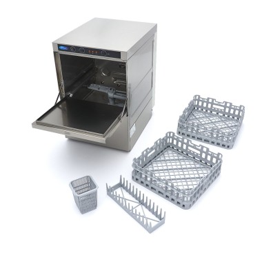 Maxima - Lave-verres - 35 x 35 cm - avec drain, doseur de rinçage et distributeur de savon