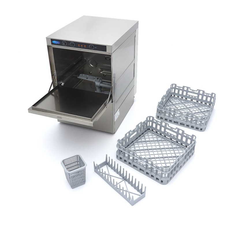 Maxima - Lave-verres - 35 x 35 cm - avec drain, doseur de rinçage et distributeur de savon