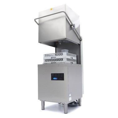 Maxima - Lave-vaisselle à avancement automatique - 50x50cm - Avec pompes de vidange, de rinçage et de savon - 400V