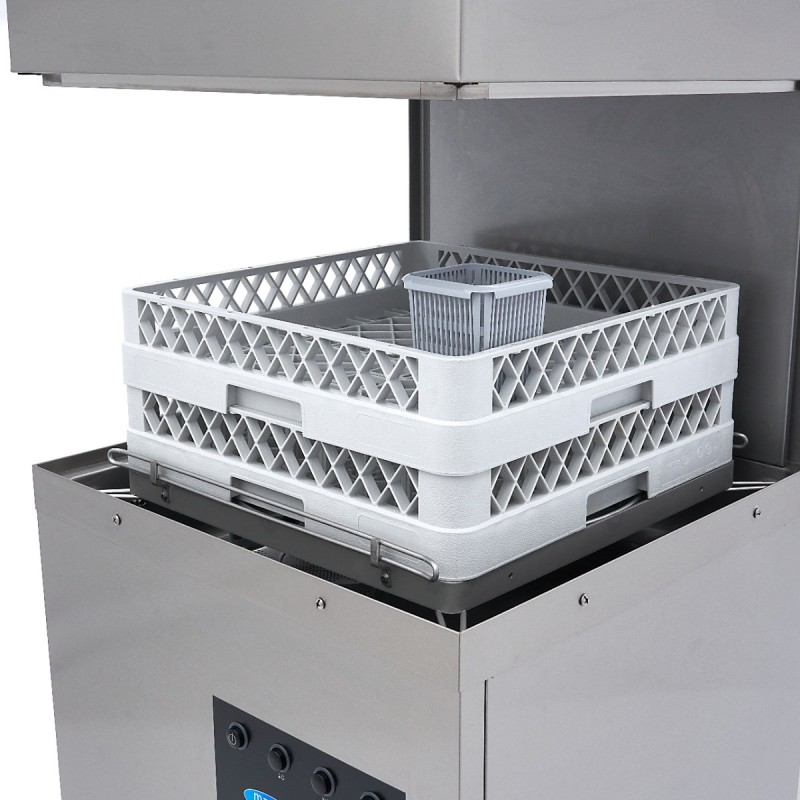 Maxima - Lave-vaisselle à avancement automatique - 50x50cm - Avec pompes de vidange, de rinçage et de savon - 400V