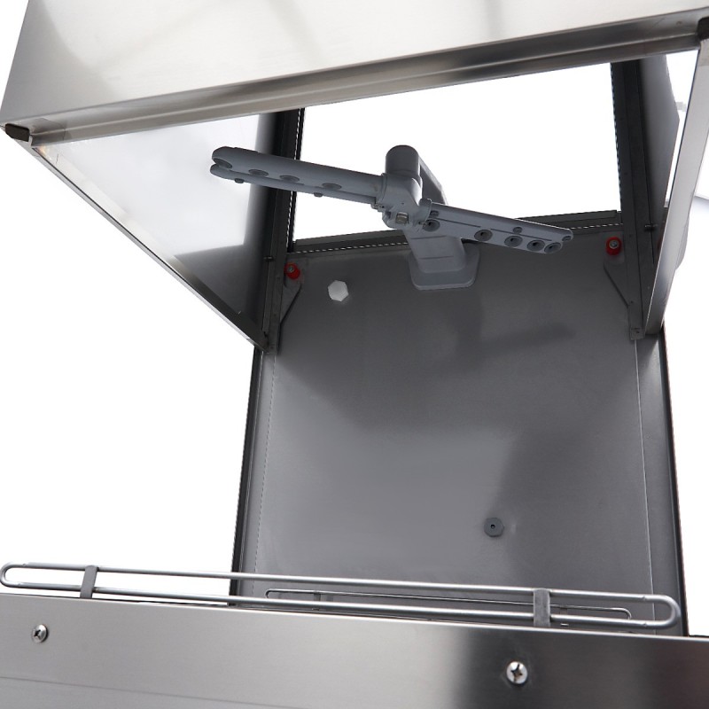 Maxima - Lave-vaisselle à avancement automatique - 50x50cm - Avec pompes de vidange, de rinçage et de savon - 400V