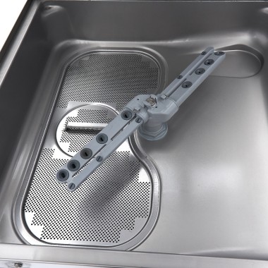 Maxima - Lave-vaisselle à avancement automatique - 50x50cm - Avec pompes de vidange, de rinçage et de savon - 400V