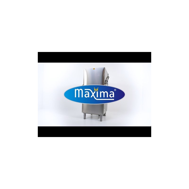 Maxima - Lave-vaisselle à avancement automatique - 50x50cm - Avec pompes de vidange, de rinçage et de savon - 400V