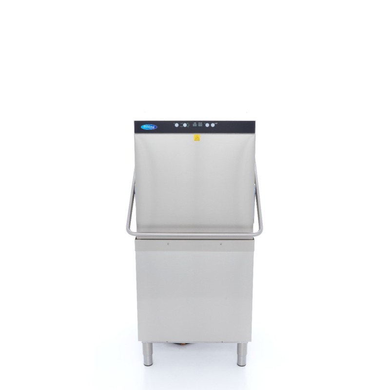Maxima - Lave-vaisselle à convoyeur - 50x60cm - Avec pompe de rinçage et de savon - 400V