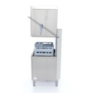 Maxima - Lave-vaisselle à convoyeur - 50x60cm - Avec pompe de rinçage et de savon - 400V