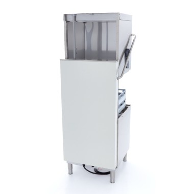 Maxima - Lave-vaisselle à convoyeur - 50x60cm - Avec pompe de rinçage et de savon - 400V