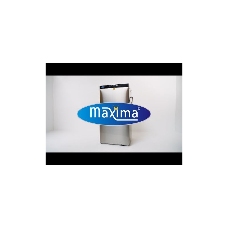 Maxima - Lave-vaisselle à convoyeur - 50x60cm - Avec pompe de rinçage et de savon - 400V