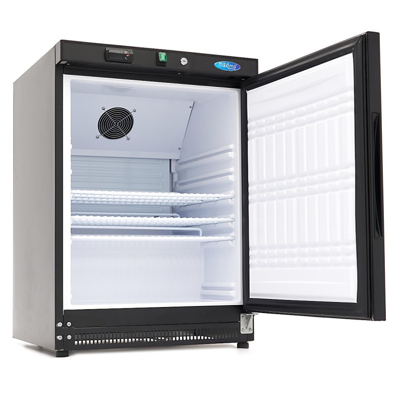 Maxima - Réfrigérateur - 200L - 3 étagères ajustables - Noir