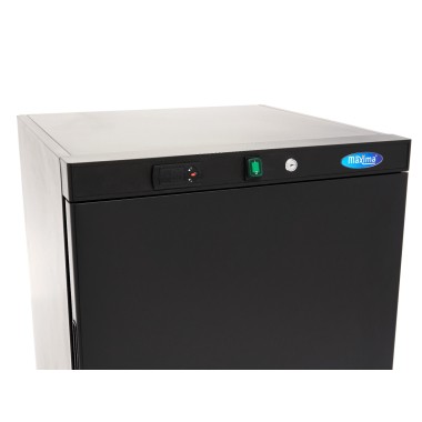Maxima - Réfrigérateur - 200L - 3 étagères ajustables - Noir
