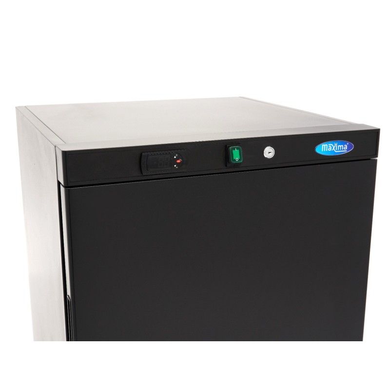 Maxima - Réfrigérateur - 200L - 3 étagères ajustables - Noir