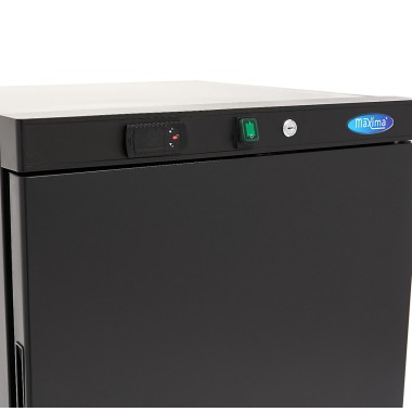 Maxima - Congélateur - 200L - 2 étagères fixes - Noir