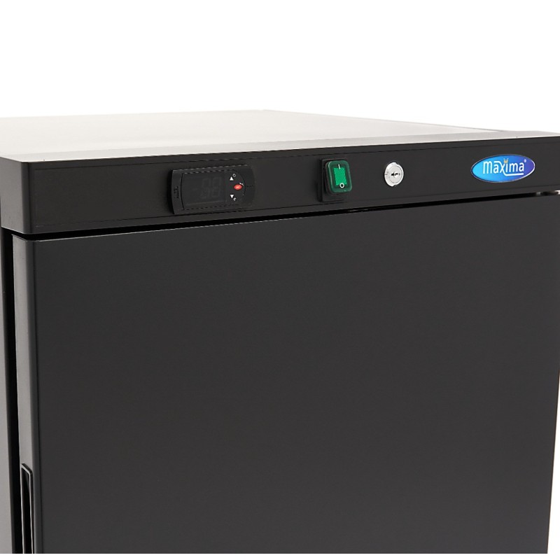 Maxima - Congélateur - 200L - 2 étagères fixes - Noir