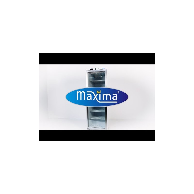 Maxima - Congélateur - 200L - 2 étagères fixes - Noir