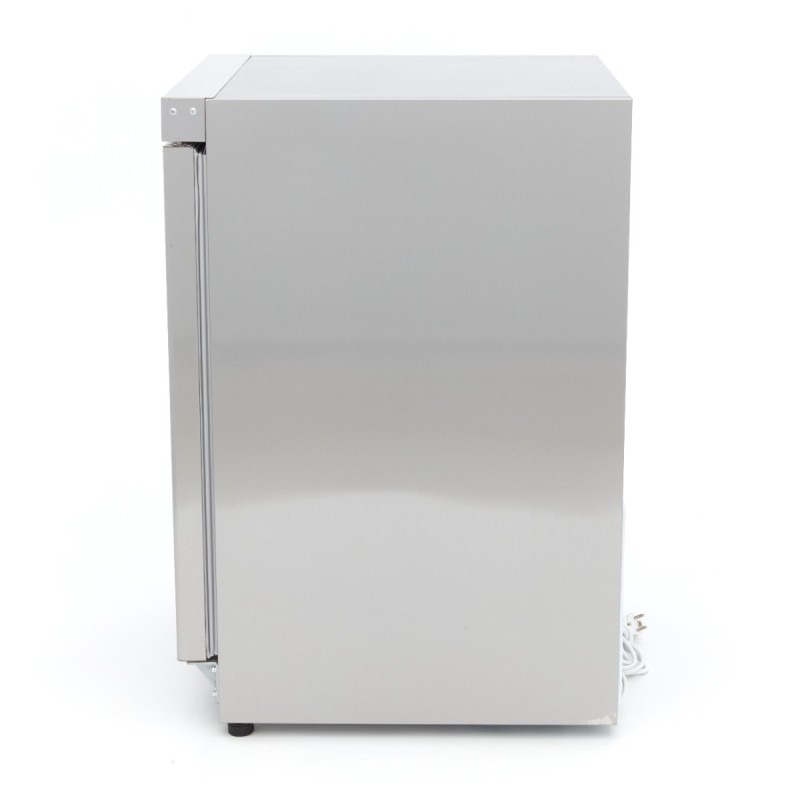 Maxima - Congélateur - 200L - 2 étagères fixes - Acier inoxydable