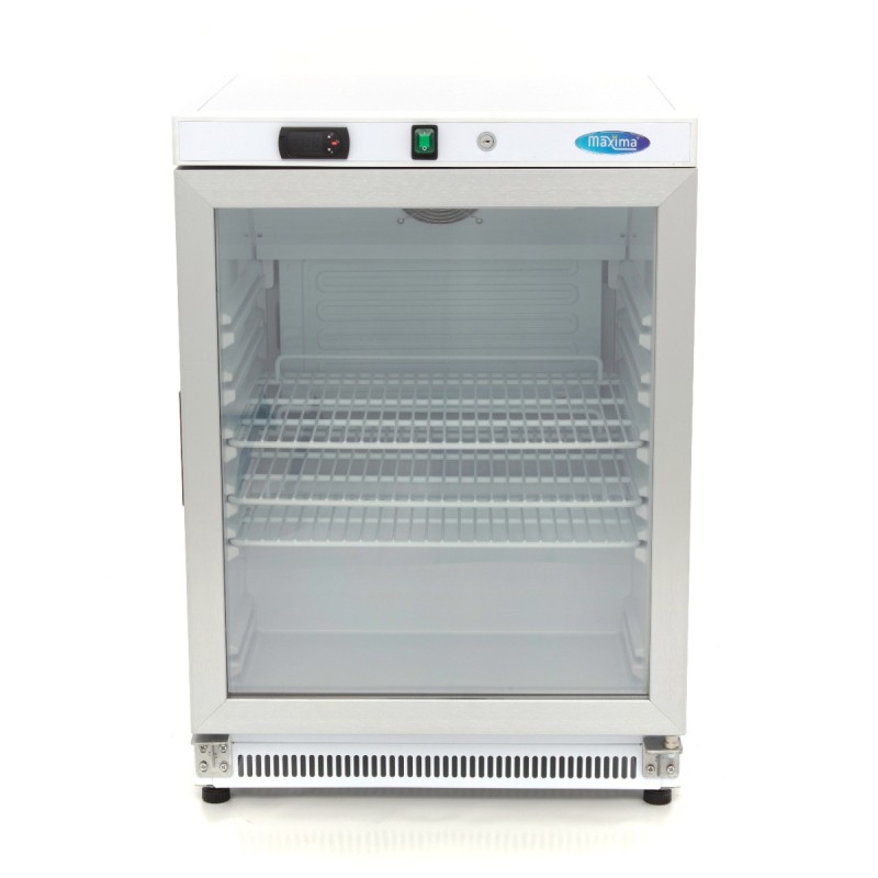 Maxima - Réfrigérateur - 200L - Blanc - avec Porte en Verre