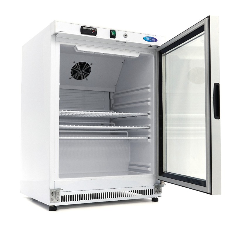 Maxima - Réfrigérateur - 200L - Blanc - avec Porte en Verre