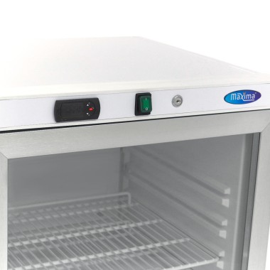 Maxima - Réfrigérateur - 200L - Blanc - avec Porte en Verre